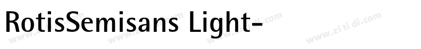 RotisSemisans Light字体转换
